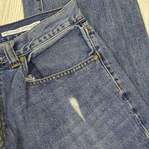 Urban Pipeline Mens 32/30 Denim Jeans Blue Straight Leg Relaxed Fit Pockets - Picture 3 of 6